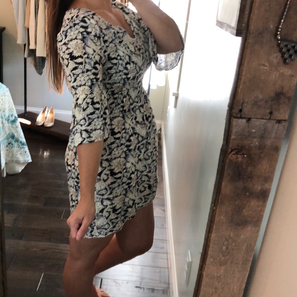 En creme large boho floral romantic tunic/dress - Picture 4 of 10